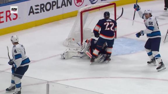 Hellebuyck, Pionk, Connor lead Jets to 2-1 win over Oilers - The