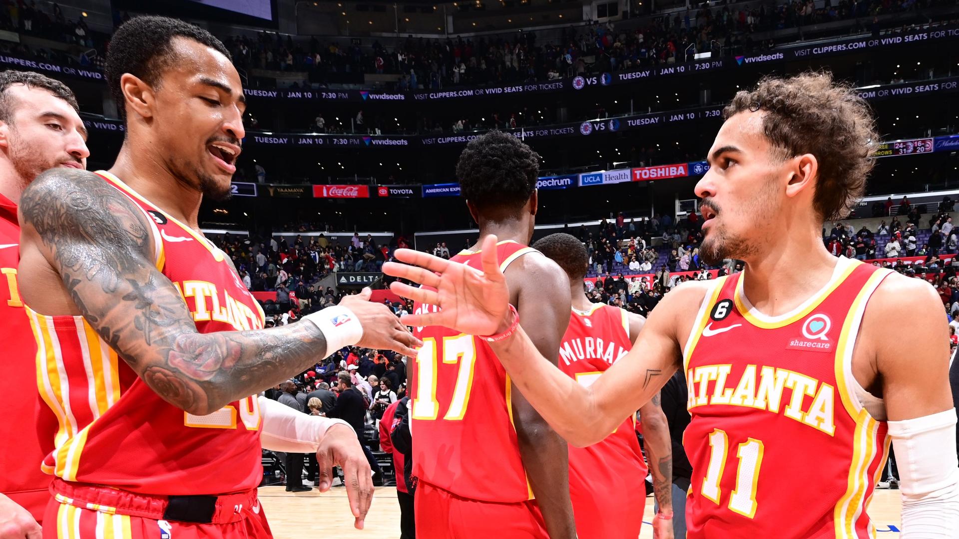 Send Reeling Young scores 30, Hawks rally to beat reeling Clips 112-108 - ABC7 Los ...