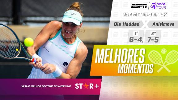 Bia Haddad joga contra Badosa nas quartas de Adelaide, tênis