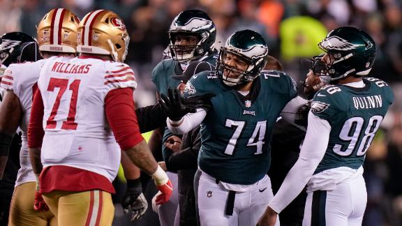 Eagles rout Giants, advance to NFC championship game