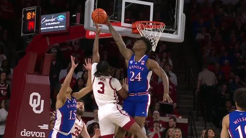 9 Kansas vs Oklahoma Basketball Game Highlights 2 11 2023 