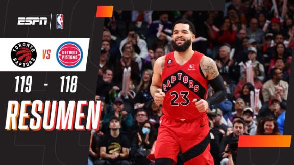 Points and Highlights: Detroit Pistons 118-119 Toronto Raptors in