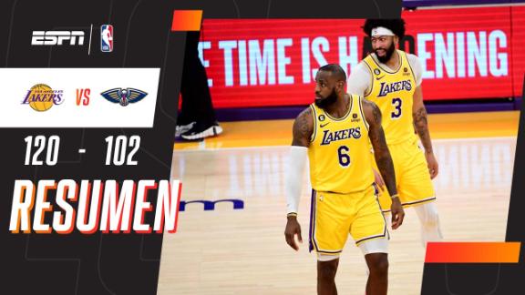 Resumen del partido Pelicans 102-120 Lakers (15 de Feb., 2023) - ESPN  DEPORTES