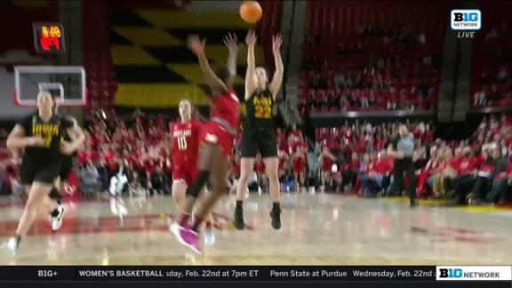 Caitlin Clark scores 42, No. 6 Iowa tops No. 8 Maryland