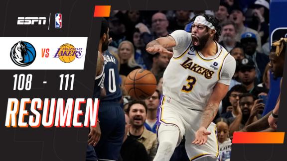 Lakers 111-108 Mavericks (26 de Feb., 2023) Resultado Final - ESPN DEPORTES