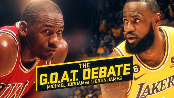 stor talent genopretning The GOAT debate: MJ or LeBron? - ESPN Video