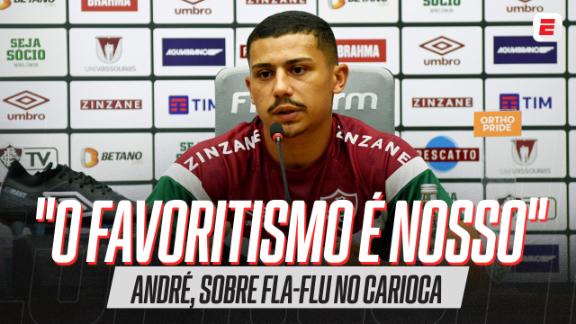 André diz que Fluminense é favorito contra o Flamengo: 'Estamos jogando  mais