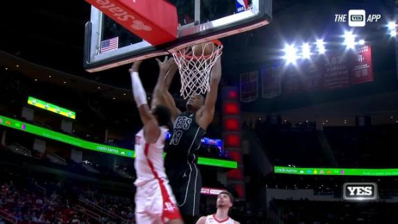 Bridges Has 30 Points, Nets Beat Rockets For 3rd Straight - ABC7 New York