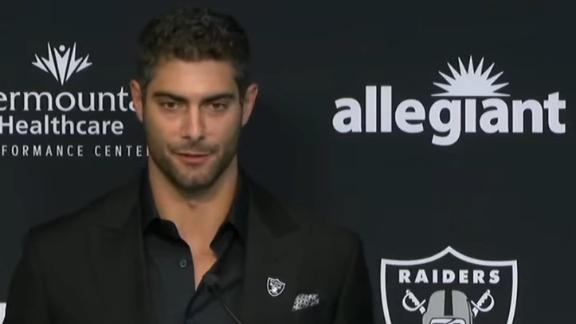 49ers hold news conference with Jimmy Garoppolo on record-breaking deal -  ABC7 San Francisco