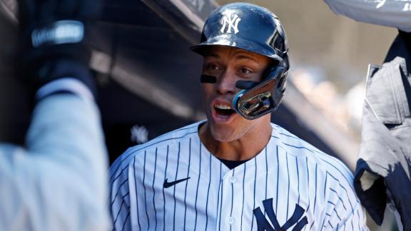 Giancarlo Stanton talks Aaron Judge 'magical' Yankees season