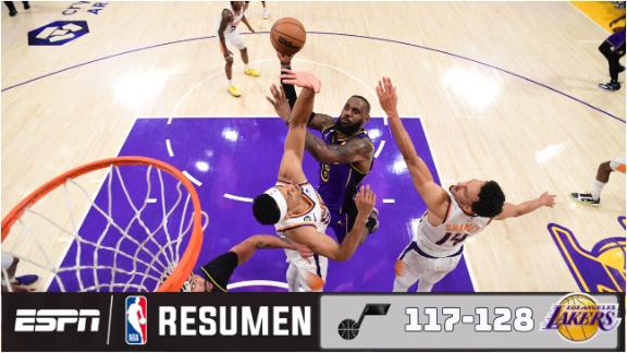 Resumen del partido Jazz 117-128 Lakers (9 de Abr., 2023) - ESPN DEPORTES