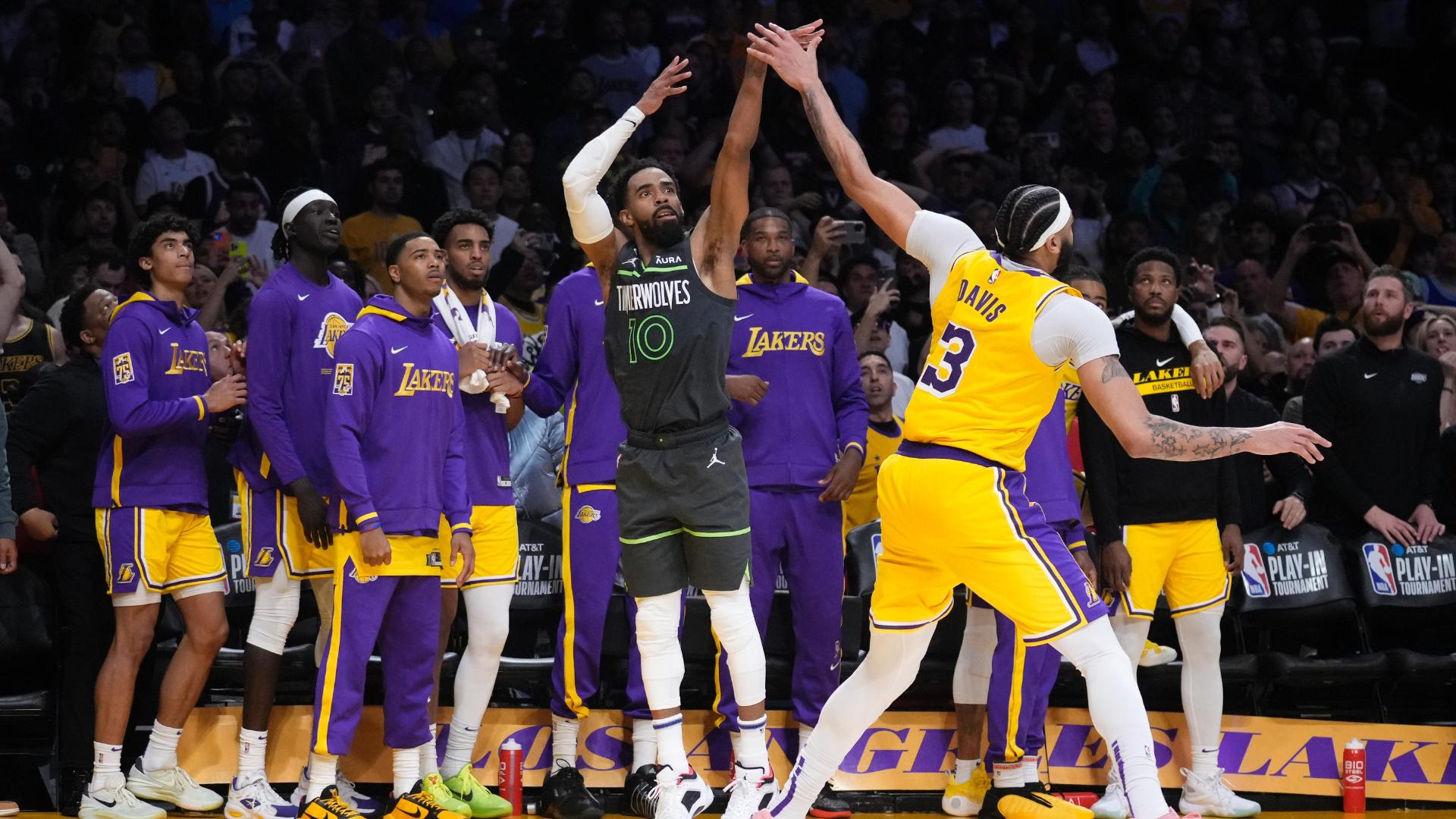 Lakers outlast Wolves 108-102 in OT, advance to face Memphis