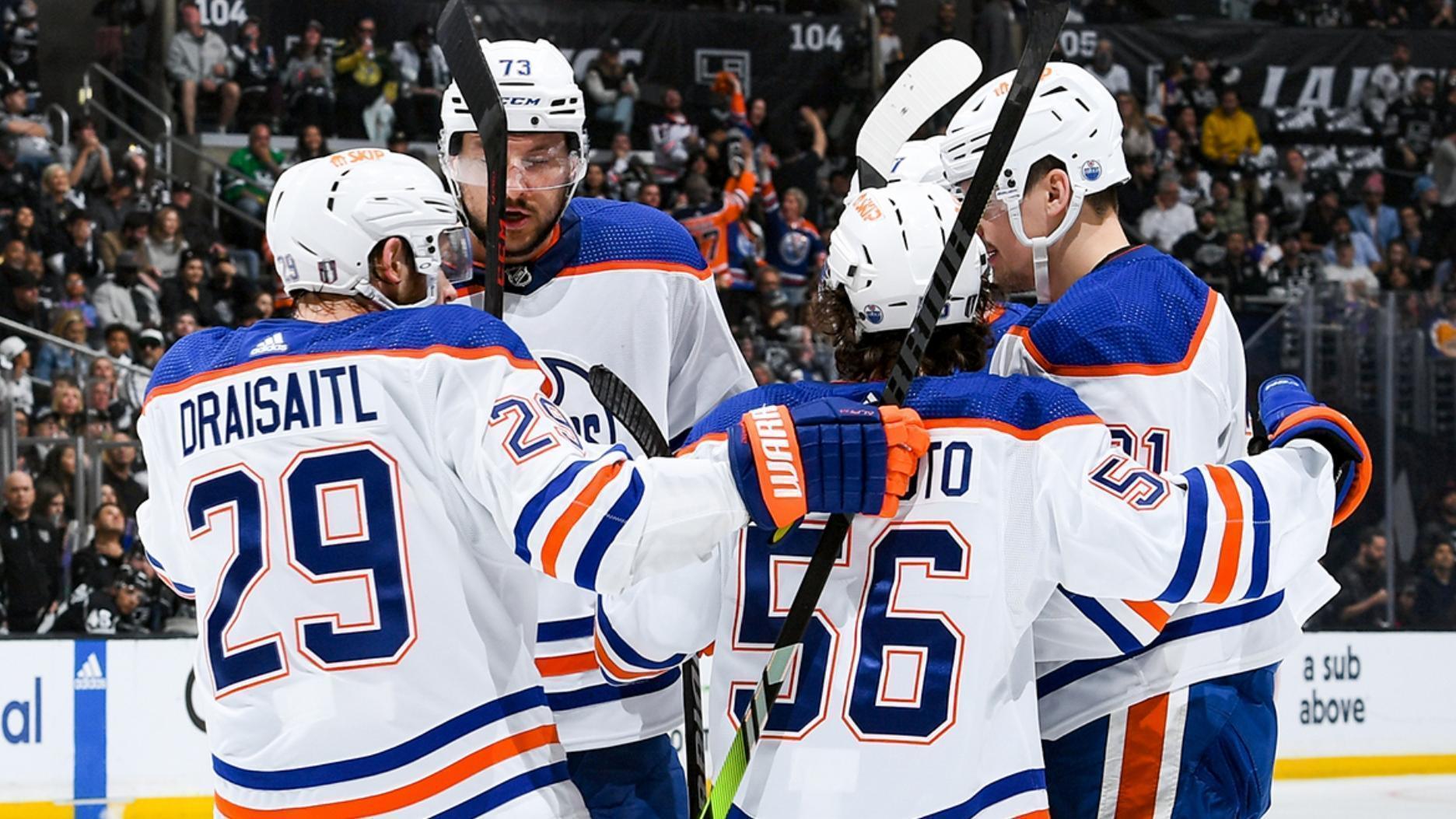 Oilers advance to second round with 5-4 victory over Kings - ABC7 Los ...