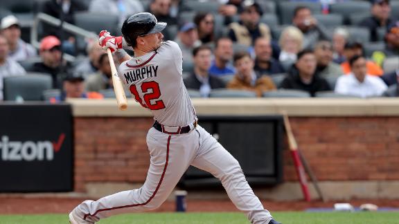 Murphy, Acuña power Braves past Mets 9-8 in DH opener - ABC7 New York
