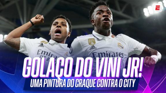 Champions: Vini Jr. decide mais da metade dos jogos do Real Madrid