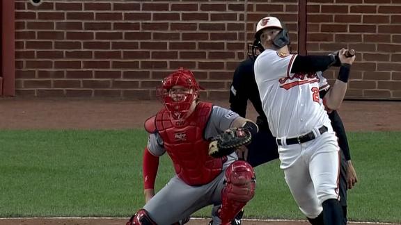 Orioles overcome Trout's homer, drop Angels to .500