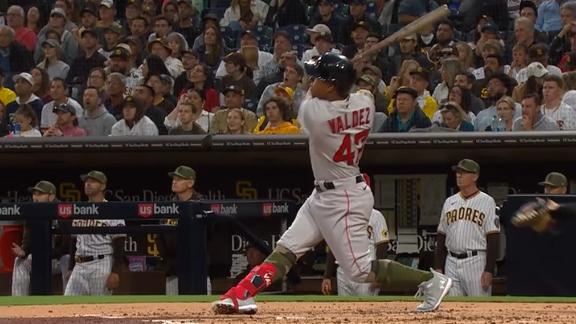 Valdez's 3-run homer, Sale's 7 strong innings carry Red Sox over Padres 4-2