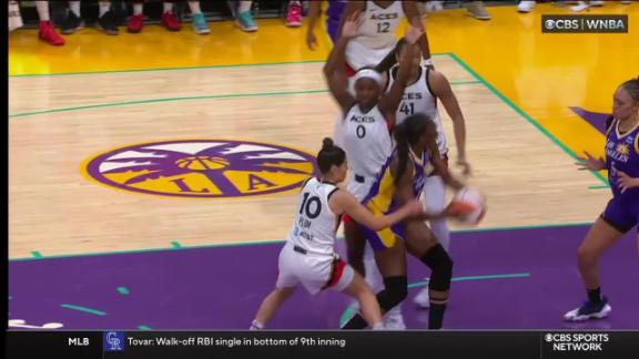 Aces throttle Los Angeles Sparks in WNBA home opener, Aces