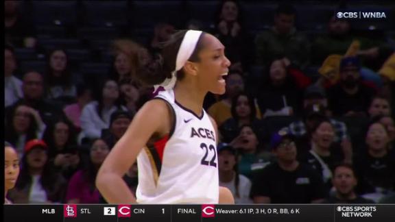 WNBA - With their win against the LA Sparks, the Las Vegas Aces