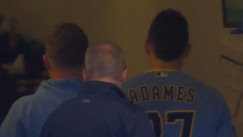 Brewers' Willy Adames exits game, hospitalized after being hit by