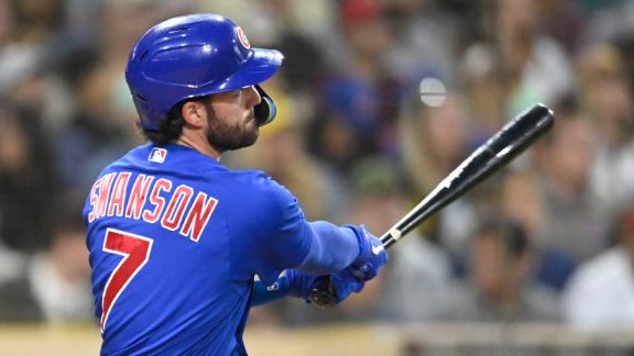 Dansby Swanson hits first home run as a Cub in 5-2 win vs. Padres - Chicago  Sun-Times