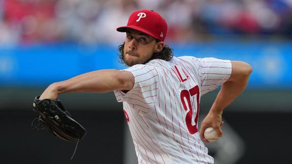 Phillies' ace Nola loses no-hitter in 7th, wins game 8-3 over Tigers ...