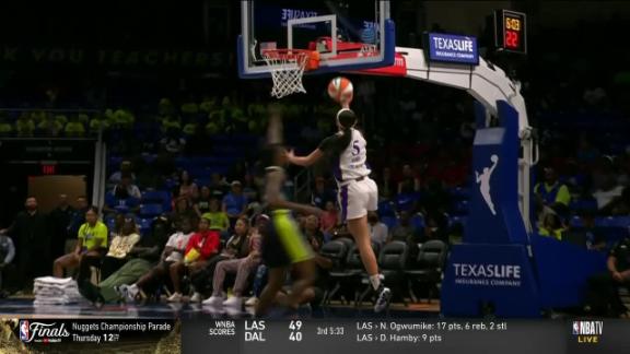 Los Angeles beats Dallas 79-61 behind Hamby, Ogwumike