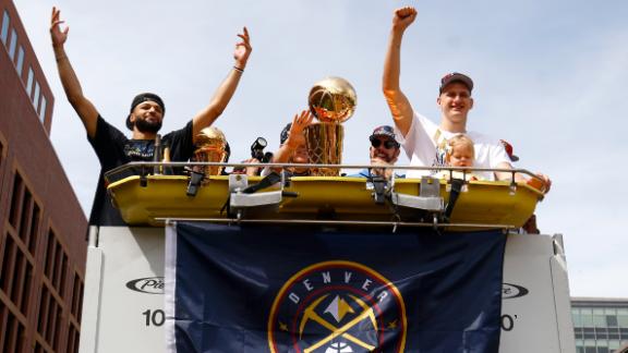 Nuggets celebrate their 1st NBA title with parade through the streets of  downtown Denver – KGET 17