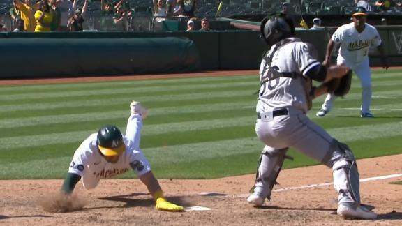 Andrus' 10th-inning error gives A's 7-6 win over White Sox - ABC7 San  Francisco