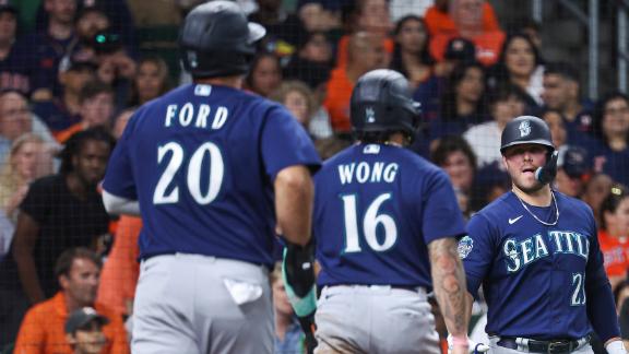 Mike Ford clears bases in 9-run 4th as Mariners pound Astros