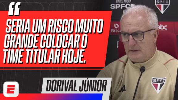 São Paulo: Dorival explica time reserva e valoriza empate