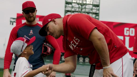 'My Wish': Young fan gets dream day with Mike Trout