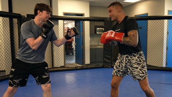 'My Wish': Dustin Poirier makes a young fan's UFC dreams come true