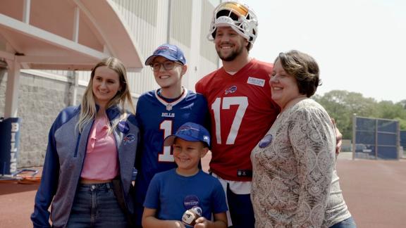 'My Wish': Superfan meets Josh Allen and becomes a Bill for the day