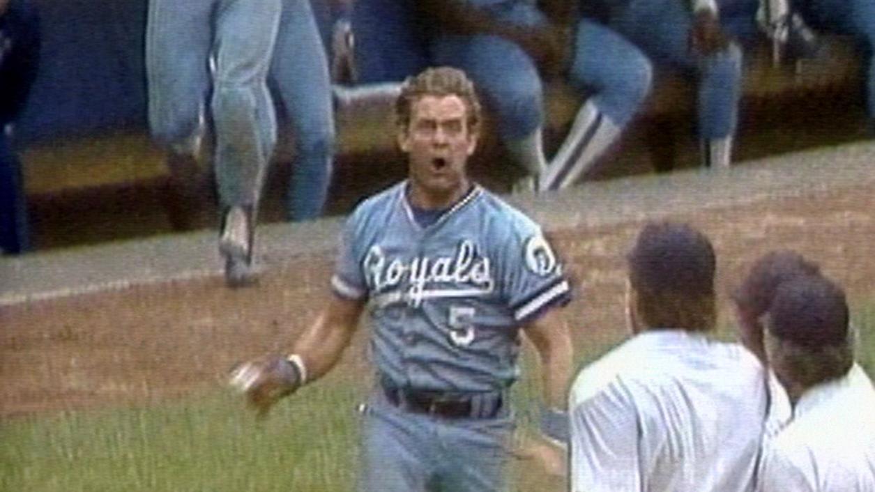 Aug. 5, 1993; Kansas City Royals George Brett during a game