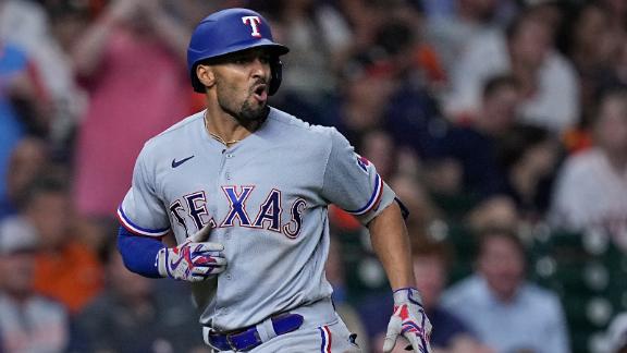 García's grand slam highlights 4-homer game as AL West-leading Rangers beat  Astros 13-5