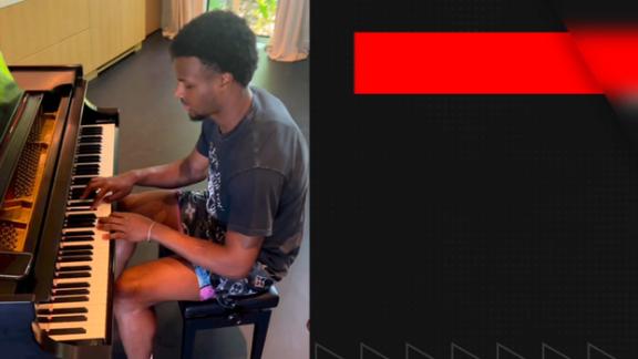 Video shows Bronny James playing piano after hospital release