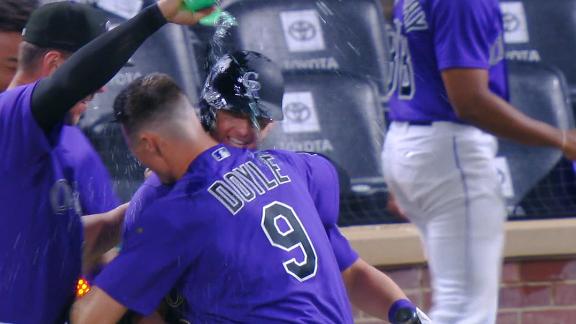 McMahon's sacrifice fly in 10th lifts Rockies to 4-3 win over