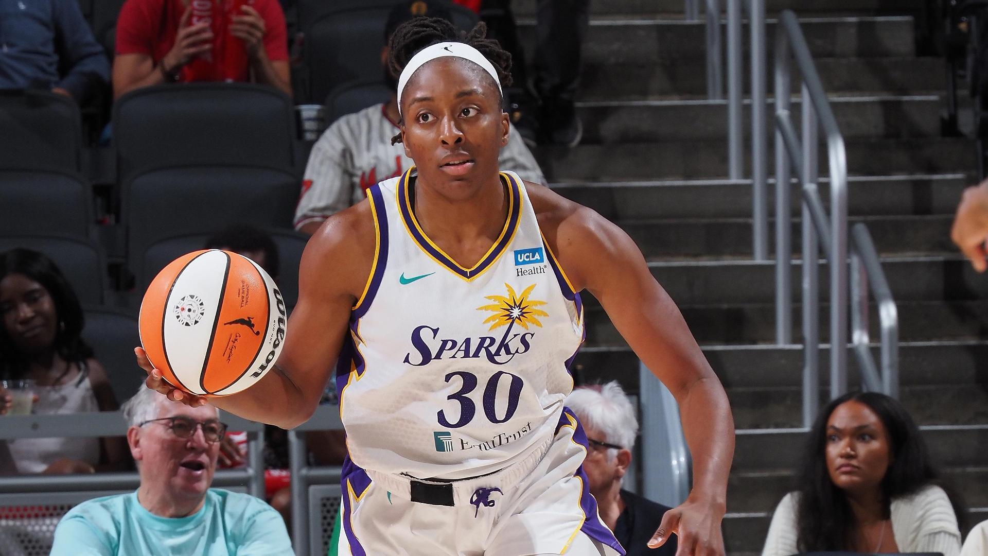 LOS ANGELES, CA - JUNE 9: Los Angeles Sparks guard Jordin Canada