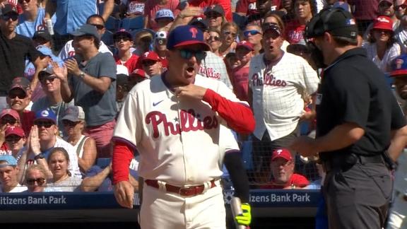Phillies' Alec Bohm ejected as home plate umpire misses call in