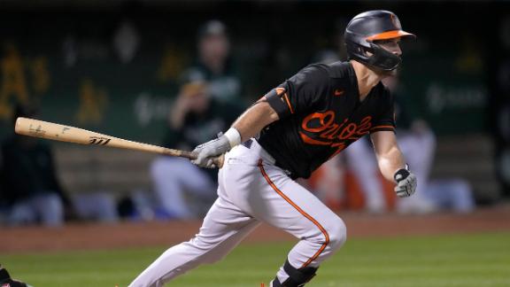 Henderson doubles twice in home debut, Orioles beat A's 5-2 - The San Diego  Union-Tribune