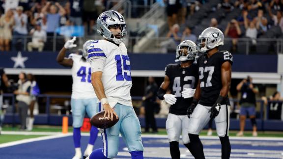 Dallas Cowboys running back Rico Dowdle (23) is seen after an NFL