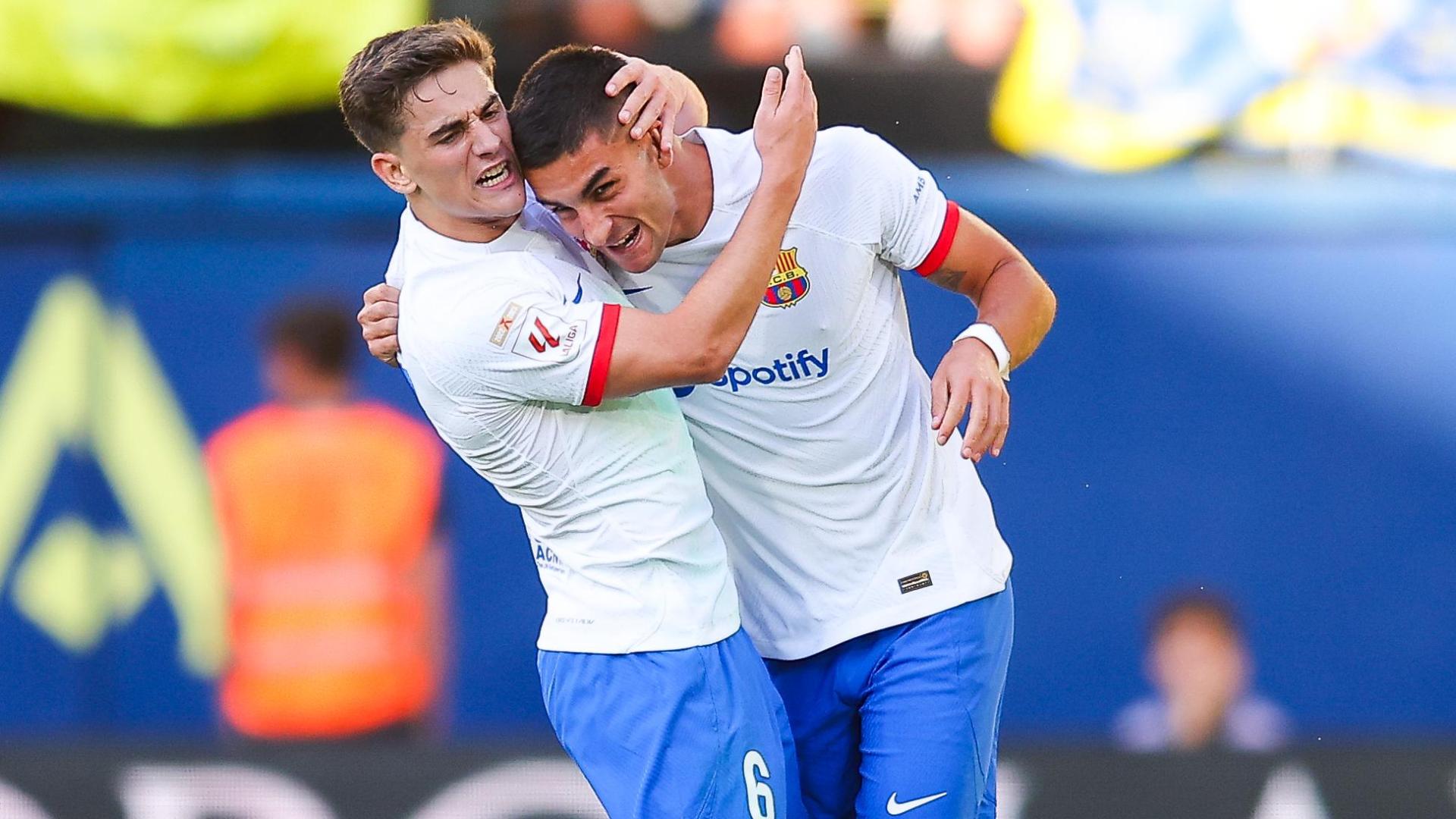 Goal Celebration Alex Baena of Villarreal CF, Alexander Sorloth of  Villarreal CF in action during the La Liga EA Sport Regular Season Round 3  on augus Stock Photo - Alamy