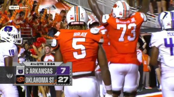 Oklahoma State Cowboys vs Central Arkansas Bears Football …