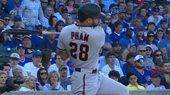 Tommy Pham hits 10th-inning RBI single as streaking Diamondbacks beat Cubs  3-2 - The San Diego Union-Tribune