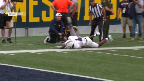 Hudson Clement has 177 receiving yards, 3 TDs in college debut, West  Virginia beats Duquesne 56-17 ::