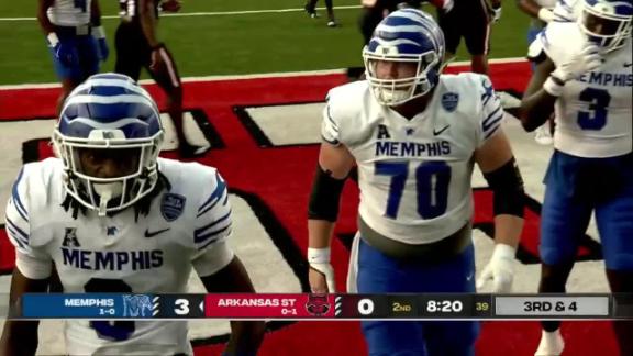 Tigers Defeat Arkansas State, 44-32, in Home Opener - University of Memphis  Athletics