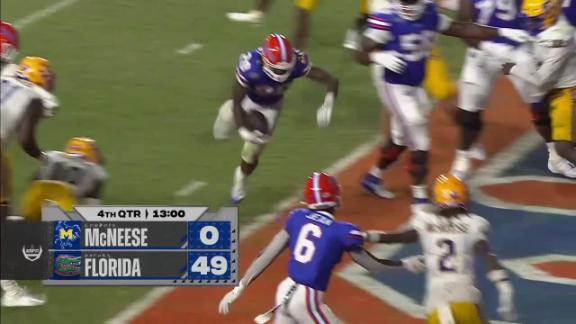 FINAL: Gators 49, McNeese 7 - Florida Gators