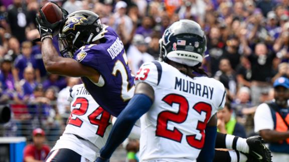 Baltimore Ravens Lose Dobbins For Season, Outlast Houston Texans