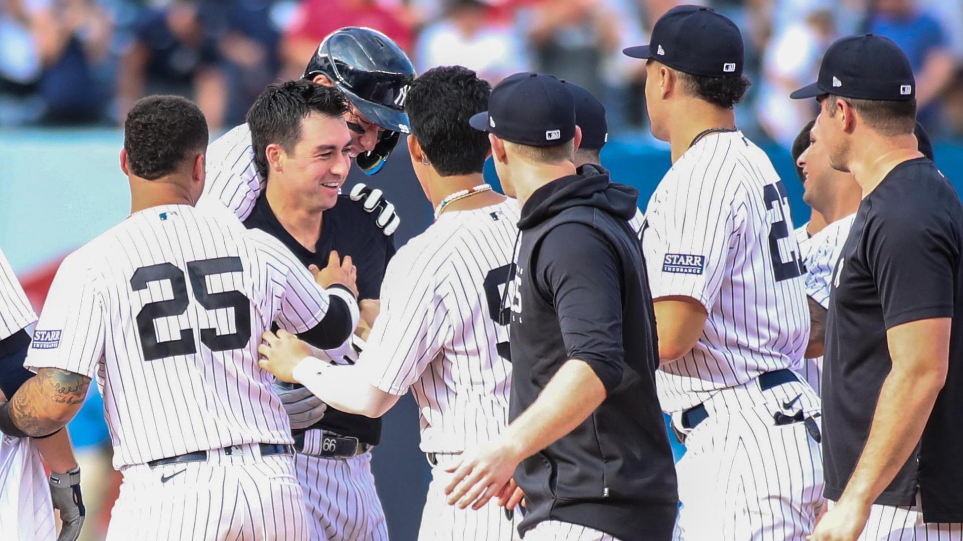 Frelick's catch in 10th preserves no-hit bid, Yankees rally to beat Brewers  4-3 in 13th - NBC Sports
